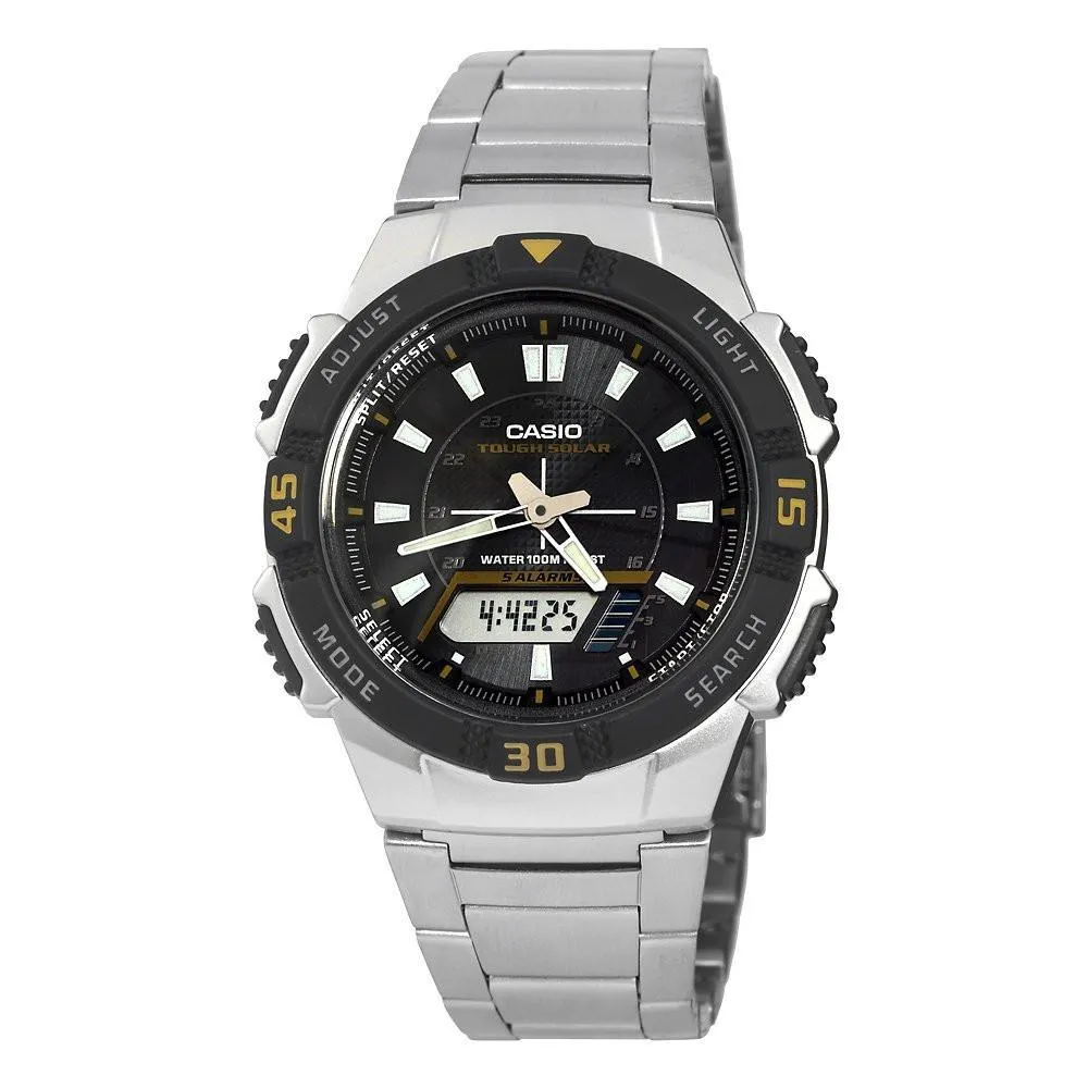 Casio Mens Slim Solar Multi-Function Analog-Digital Watch