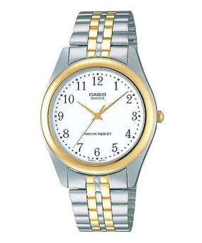 Casio MTP-1129G-7BRDF Two Tone Stainless Steel Strap Watch for Men