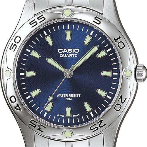 Casio MTP-1243D-2AVDF Silver Stainless Steel Strap Watch for Men