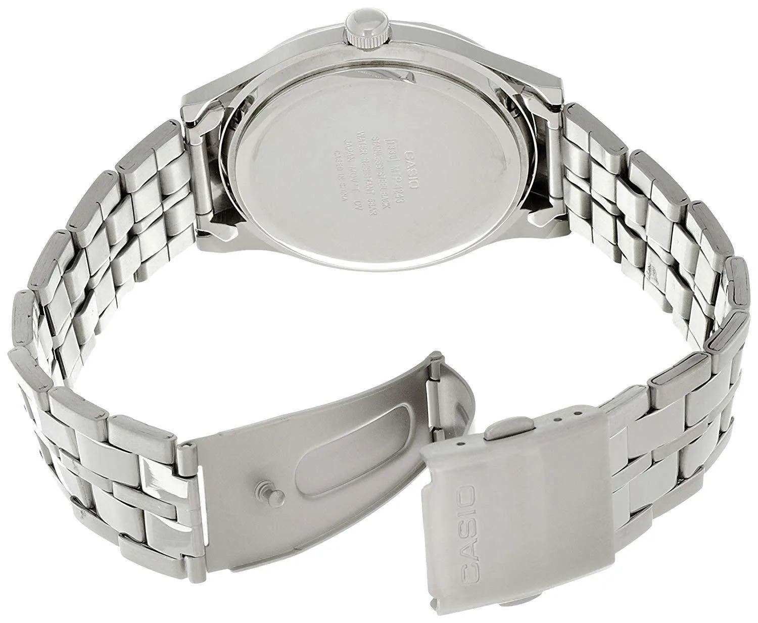 Casio MTP-1243D-2AVDF Silver Stainless Steel Strap Watch for Men