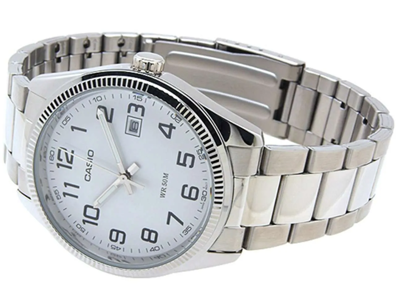 Casio MTP-1302D-7BVDF Silver Stainless Steel Strap Watch for Men