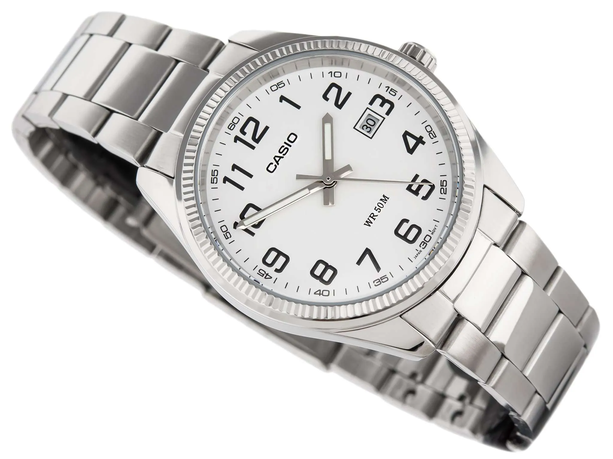 Casio MTP-1302D-7BVDF Silver Stainless Steel Strap Watch for Men