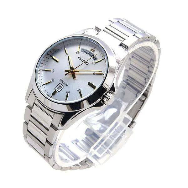 Casio MTP-1370D-7A2 Silver Stainless Watch for Men