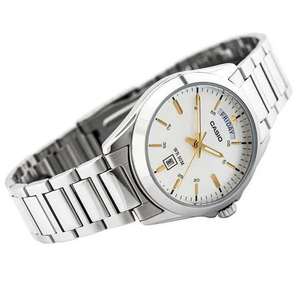 Casio MTP-1370D-7A2 Silver Stainless Watch for Men