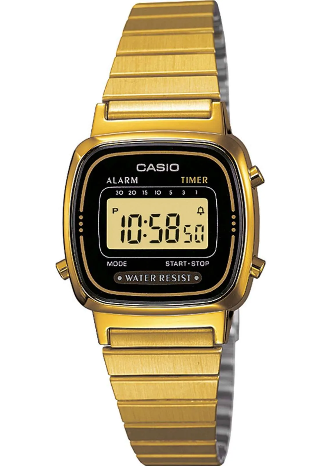 Casio Vintage LA670WGA-1D Gold Plated Watch for Women