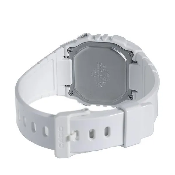 Casio W-215H-7A White Resin Strap Watch For Men and Women