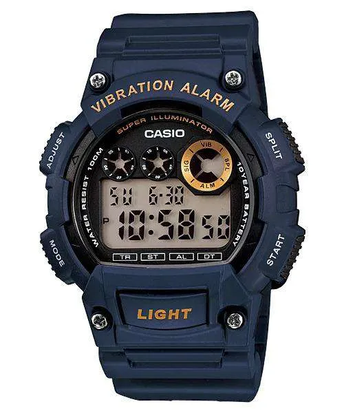 Casio W-735H-2A Navy Blue Resin Watch for Men