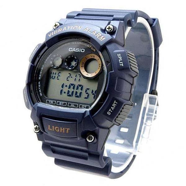 Casio W-735H-2A Navy Blue Resin Watch for Men