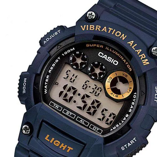 Casio W-735H-2A Navy Blue Resin Watch for Men