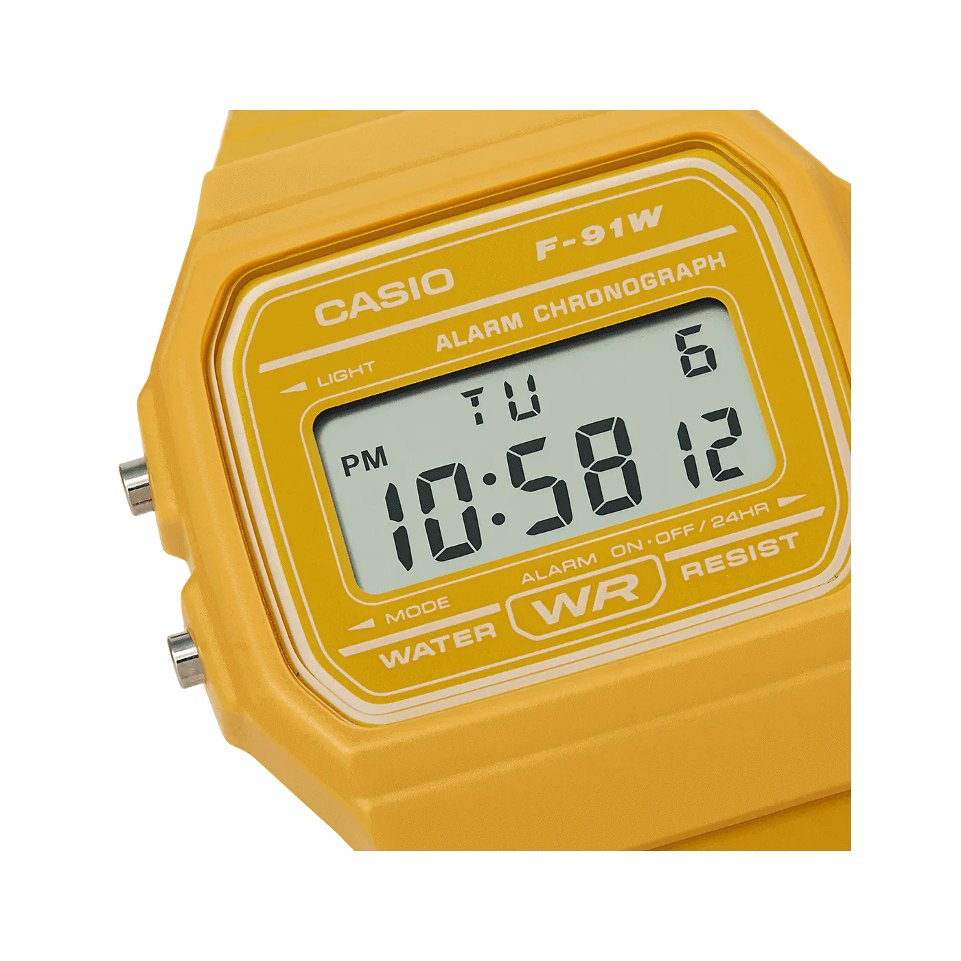 Casio Watch Classic Sports Digital Yellow F-91WC-9ADF