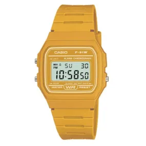 Casio Watch Classic Sports Digital Yellow F-91WC-9ADF