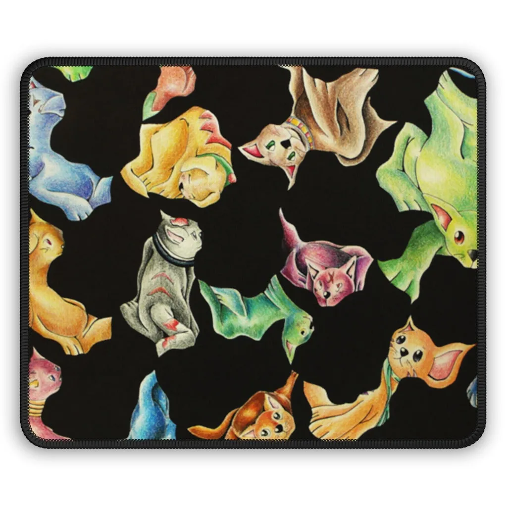 Cat Pattern Gaming Mouse Pad