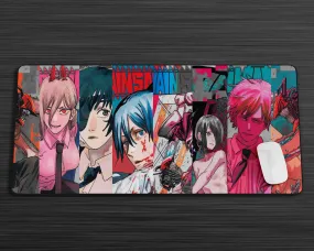 Chainsaw Man Manga Collage Gaming Mouse Pad