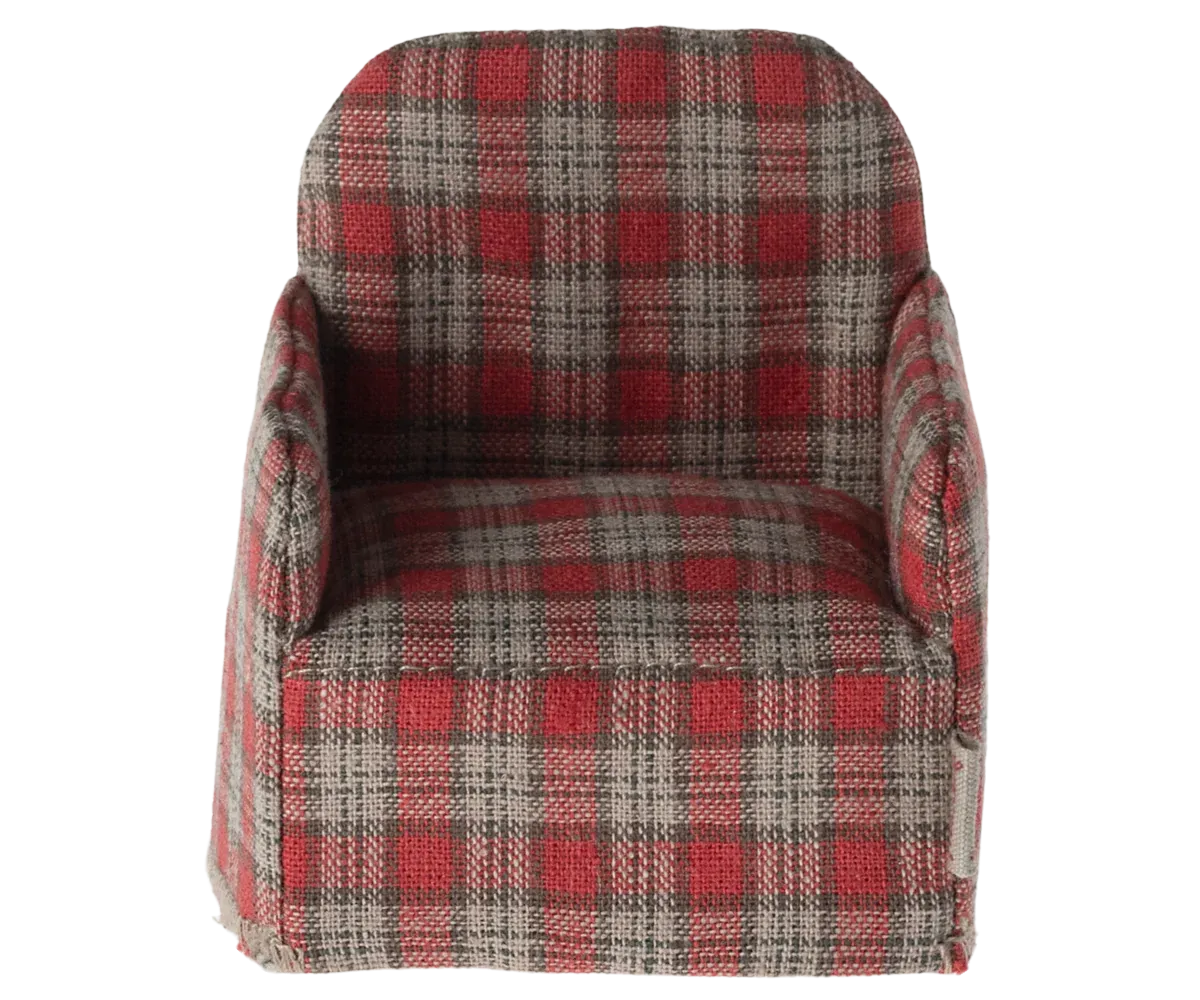 Chair, Mouse - Red Checker