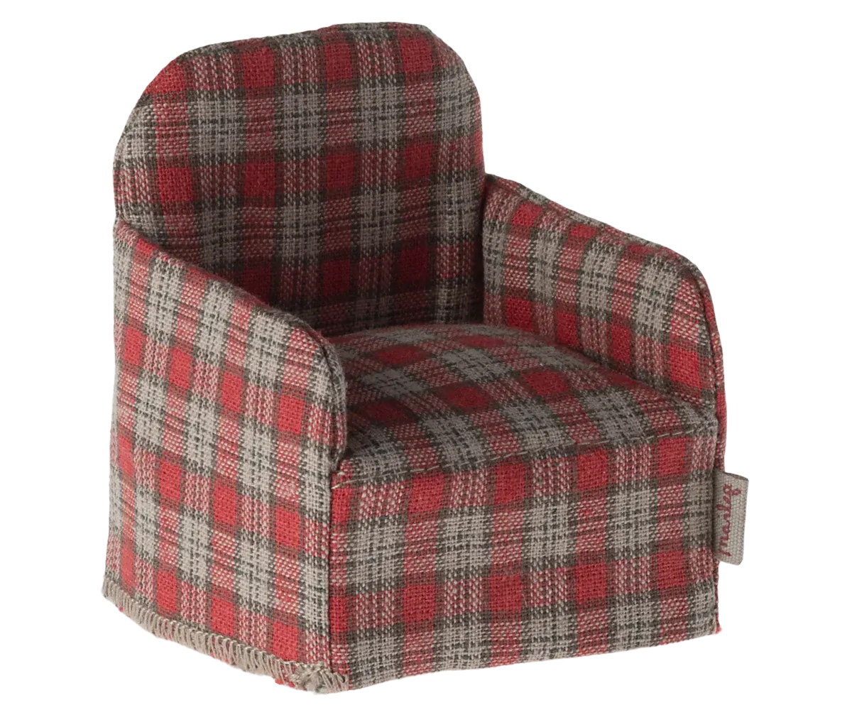 Chair, Mouse - Red Checker