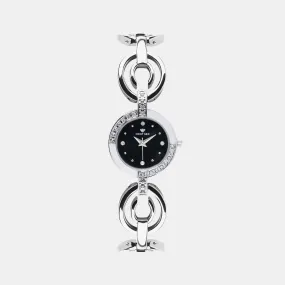 Chic Black Analog Women Stainless Steel Watch 6303T-M1104