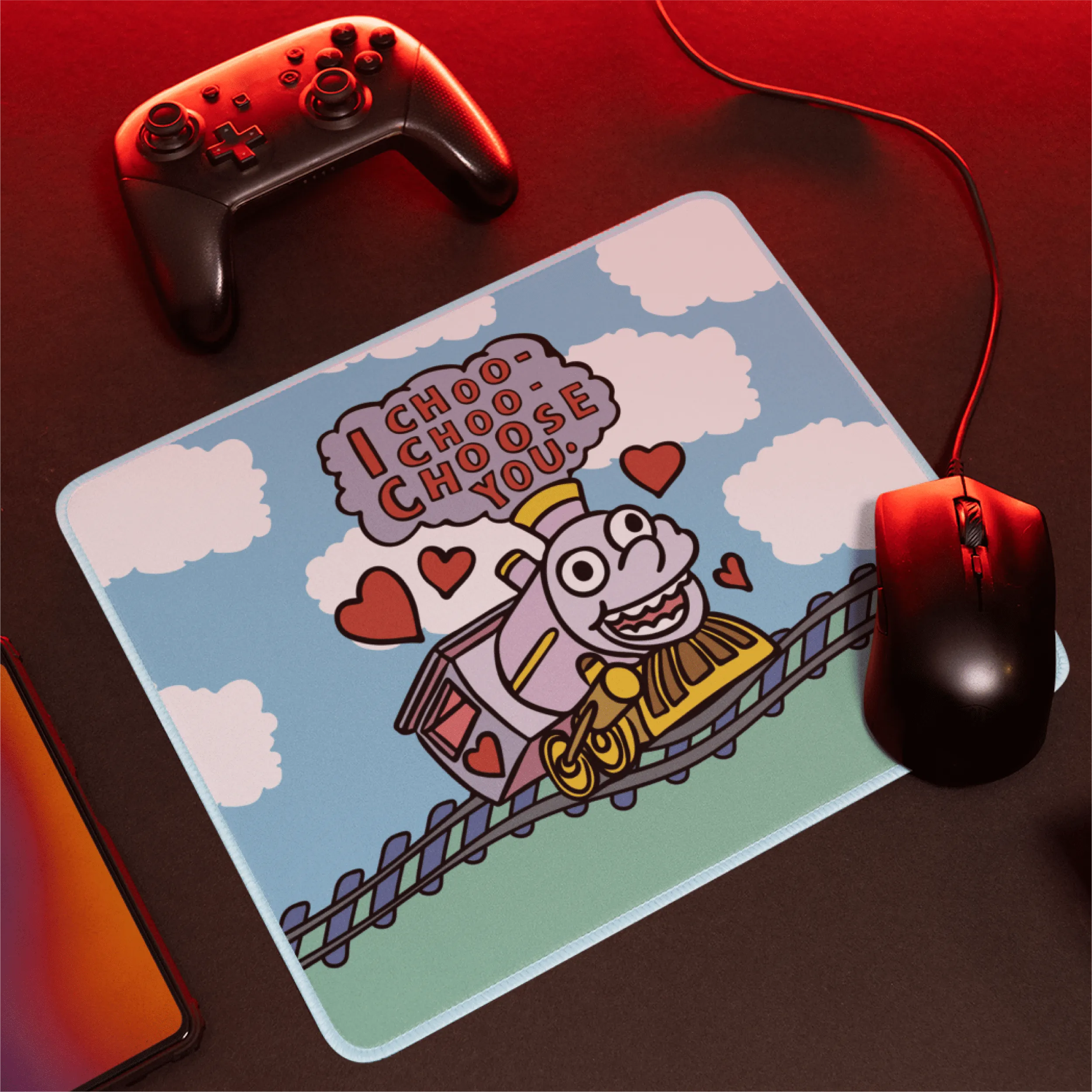 Choo Choo Choose You 🖱️🚂- Mouse Pad