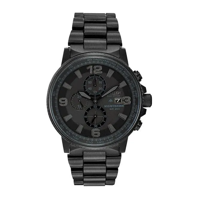 Citizen Men's Nighthawk Chronograph Eco-Drive Watch CA0295-58E