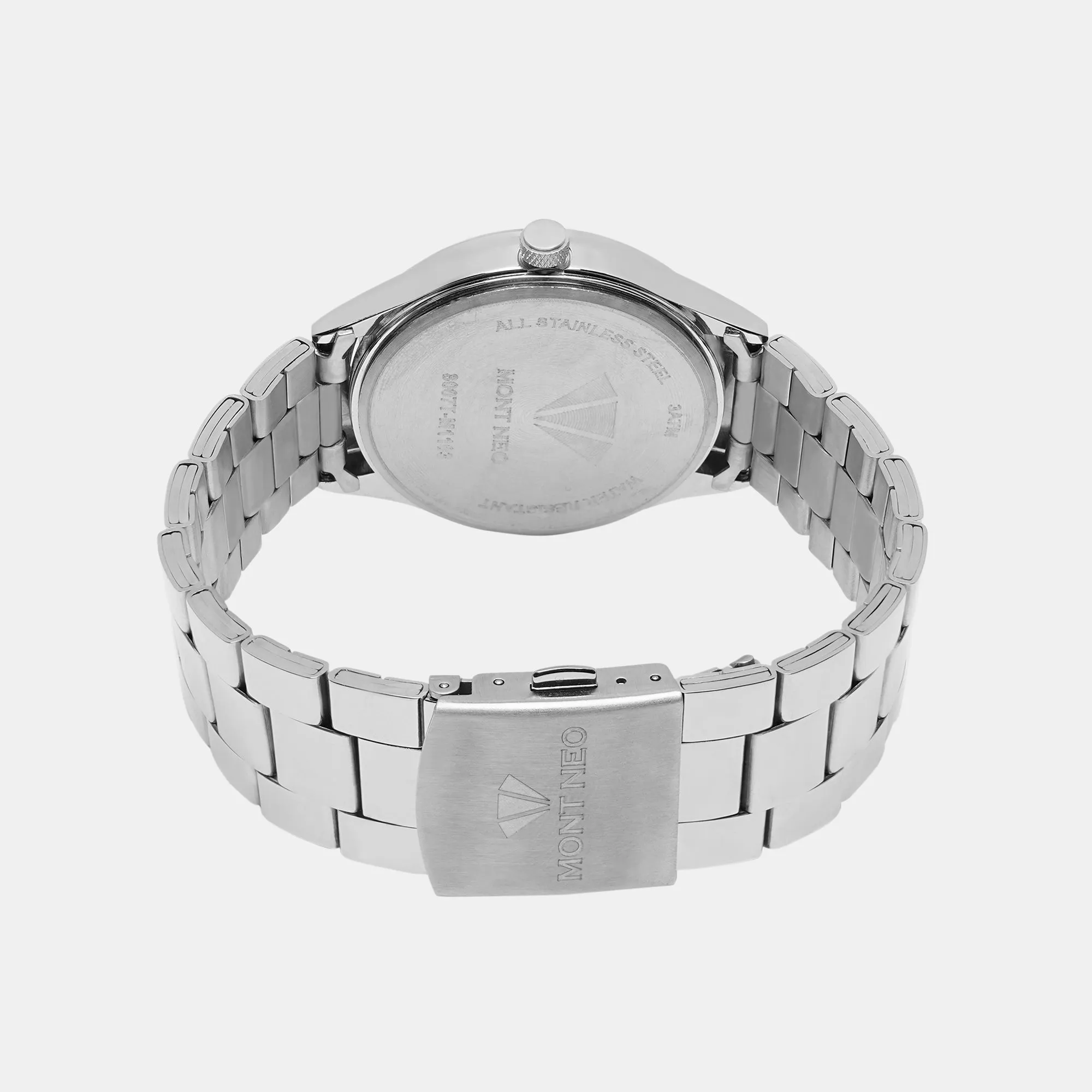 Classic Silver Analog Men Stainless Steel Watch 8007T-M1103