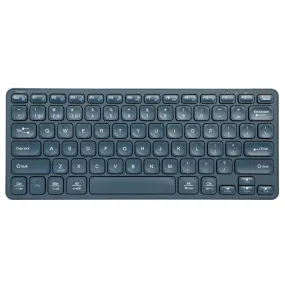 Compact Multi-Device Bluetooth® Antimicrobial Keyboard (Blue)