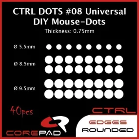 Corepad Skatez CTRL Mouse Feet - #08 Universal DIY Dots