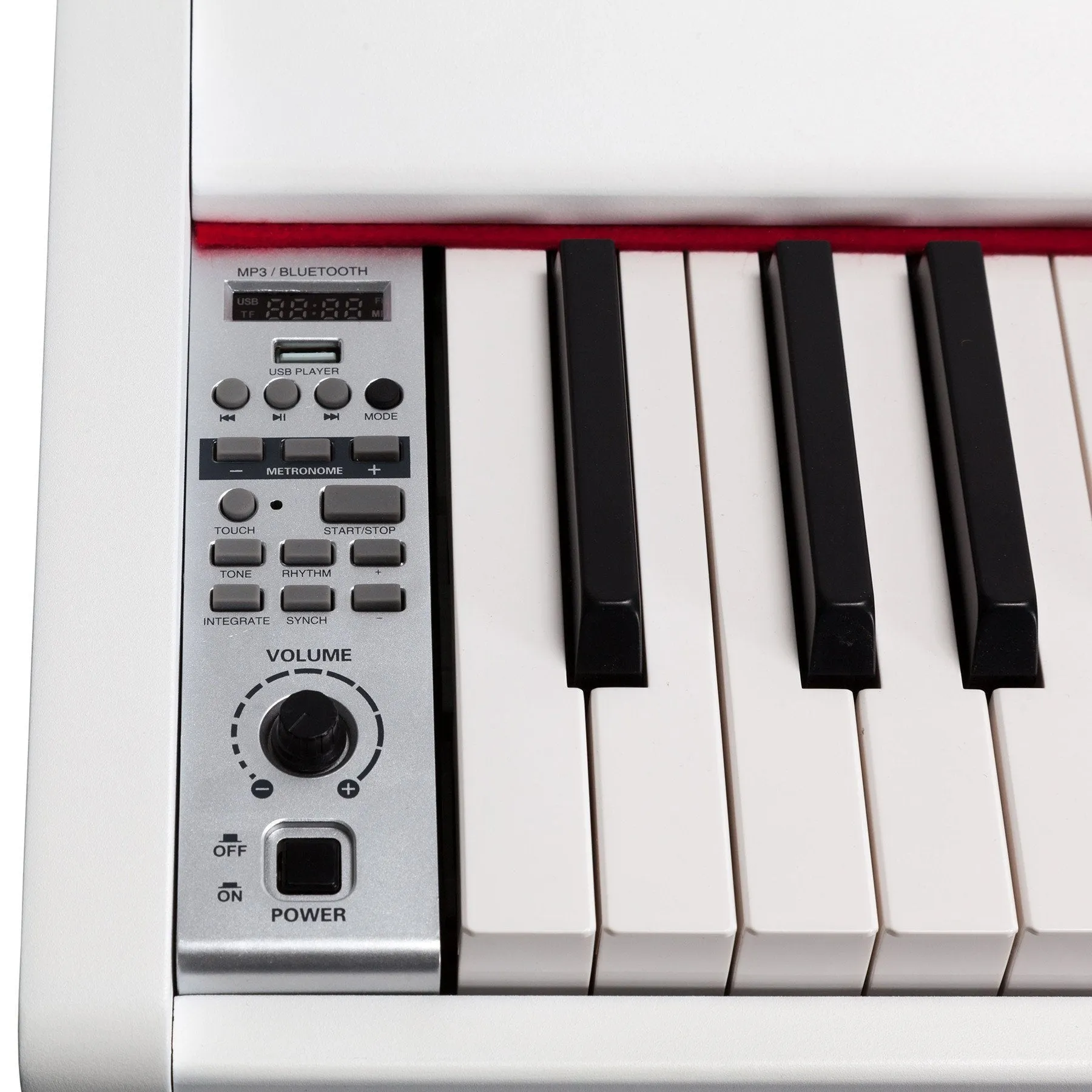 Crown 88-Key Hammer Action Compact Digital Piano (White)