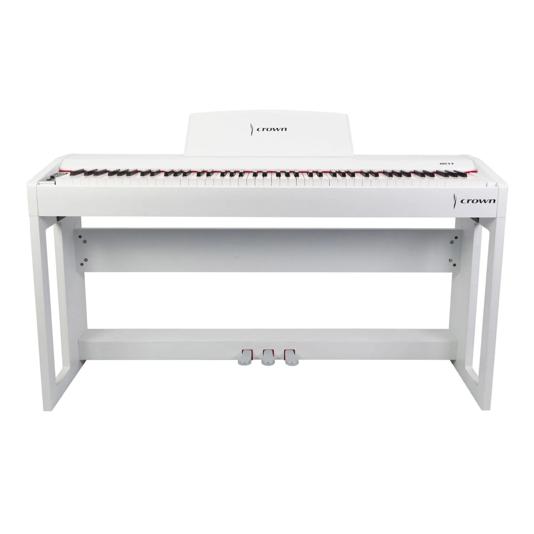 Crown 88-Key Hammer Action Compact Digital Piano (White)