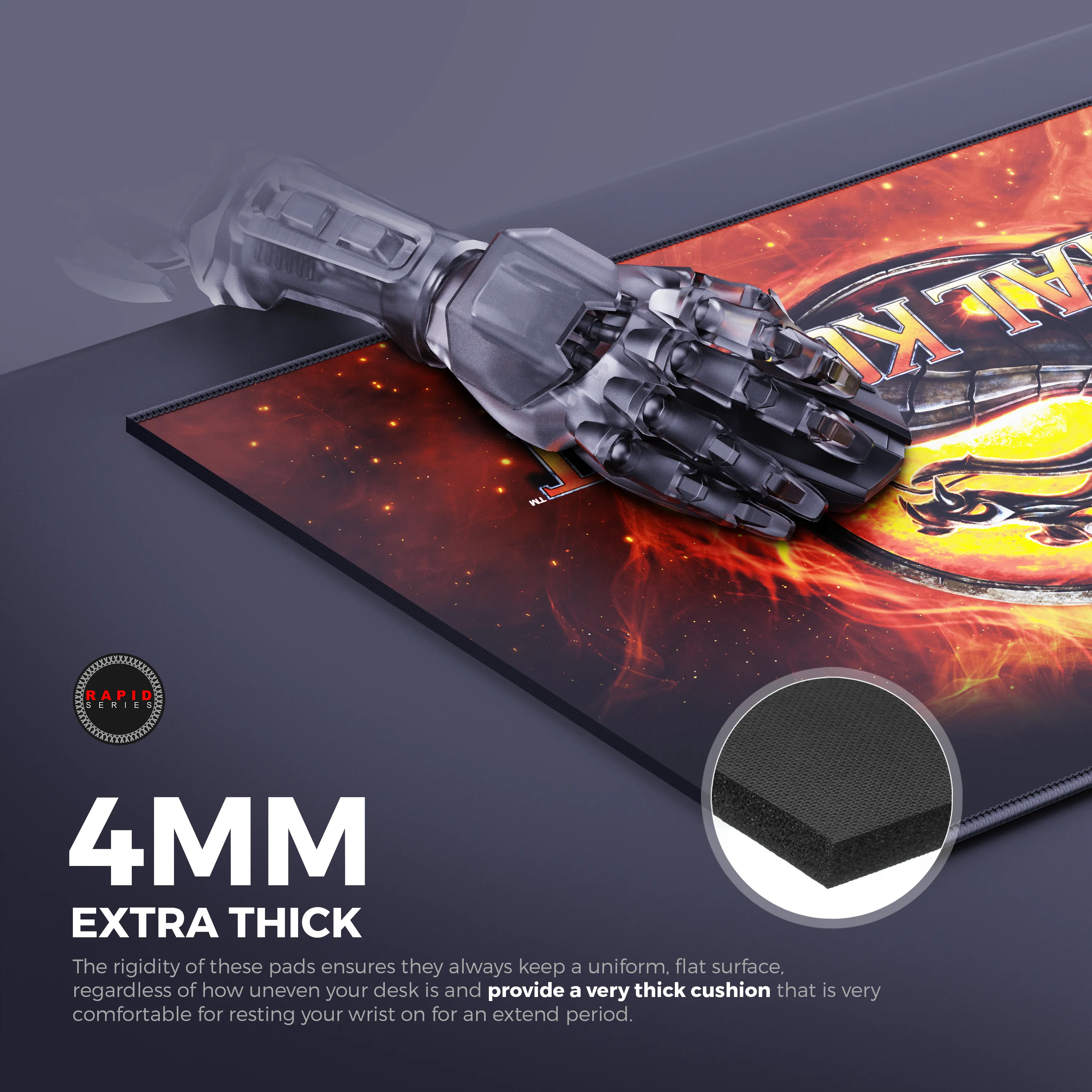 CYBEART MORTAL KOMBAT GAMING MOUSE PAD RAPID SERIES 450 MM (L)