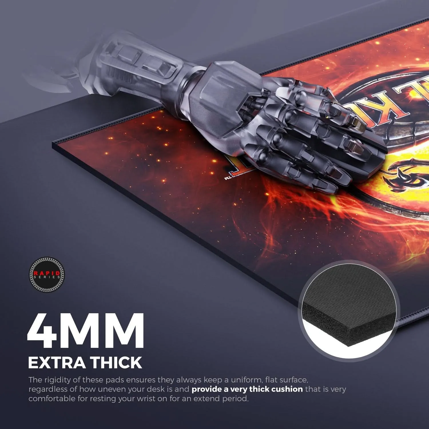 CYBEART MORTAL KOMBAT GAMING MOUSE PAD RAPID SERIES 450 MM (L)