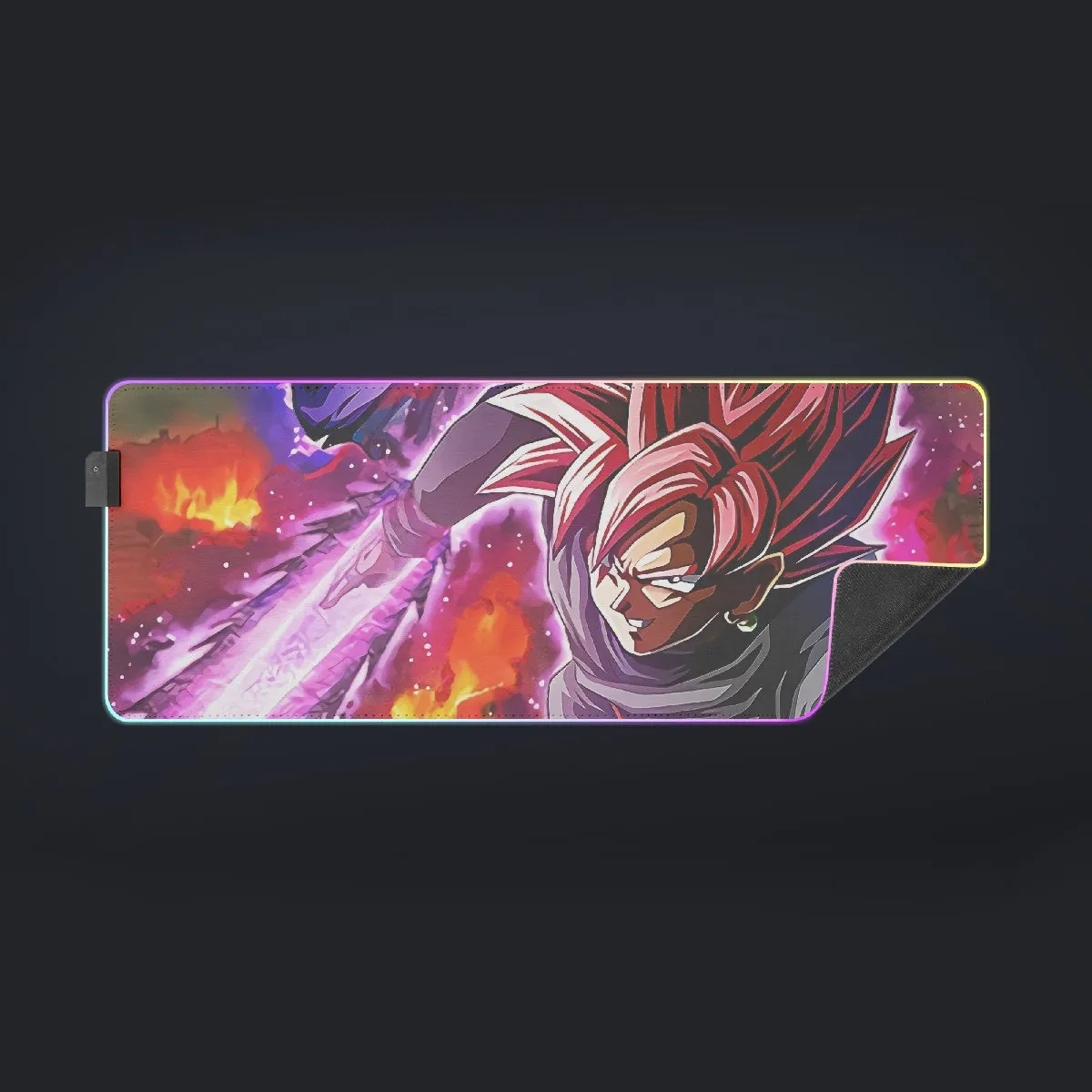 DBZ Goku Black Zamasu Super Saiyan Rose Dope Vibe cool  LED  Mouse Pad