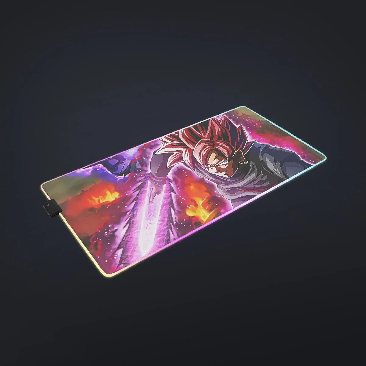 DBZ Goku Black Zamasu Super Saiyan Rose Dope Vibe cool  LED  Mouse Pad