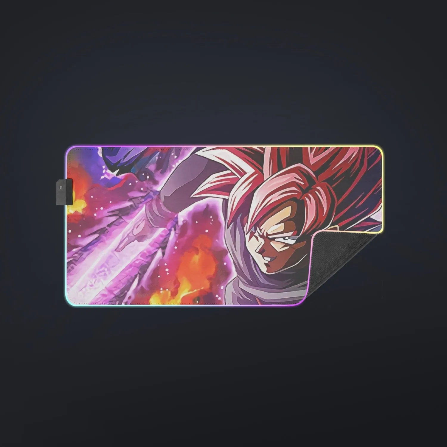 DBZ Goku Black Zamasu Super Saiyan Rose Dope Vibe cool  LED  Mouse Pad