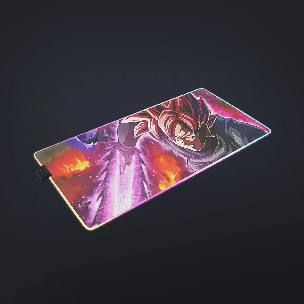 DBZ Goku Black Zamasu Super Saiyan Rose Dope Vibe cool  LED  Mouse Pad