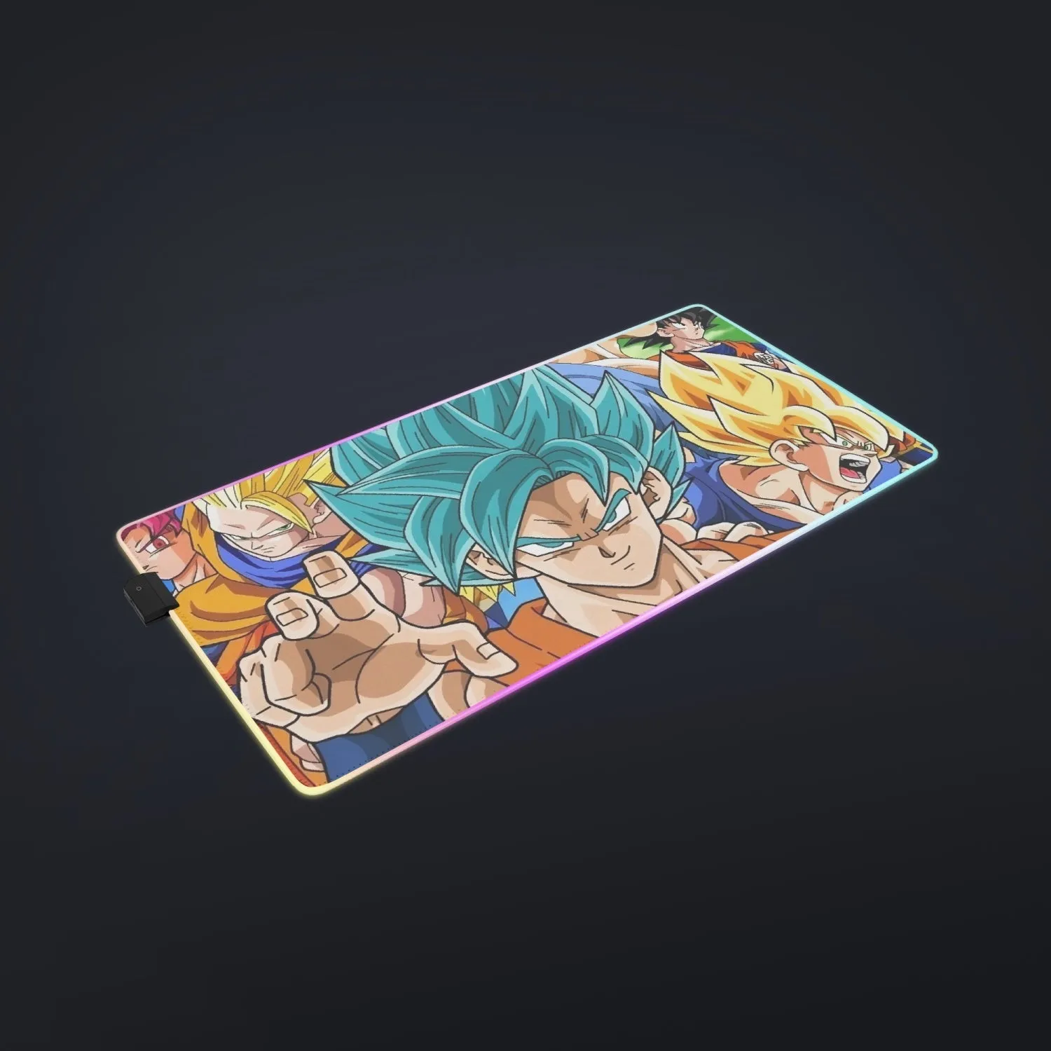 DBZ Goku Saiyan God Blue SSGSS Whis Symbol Cool Design cool LED  Mouse Pad