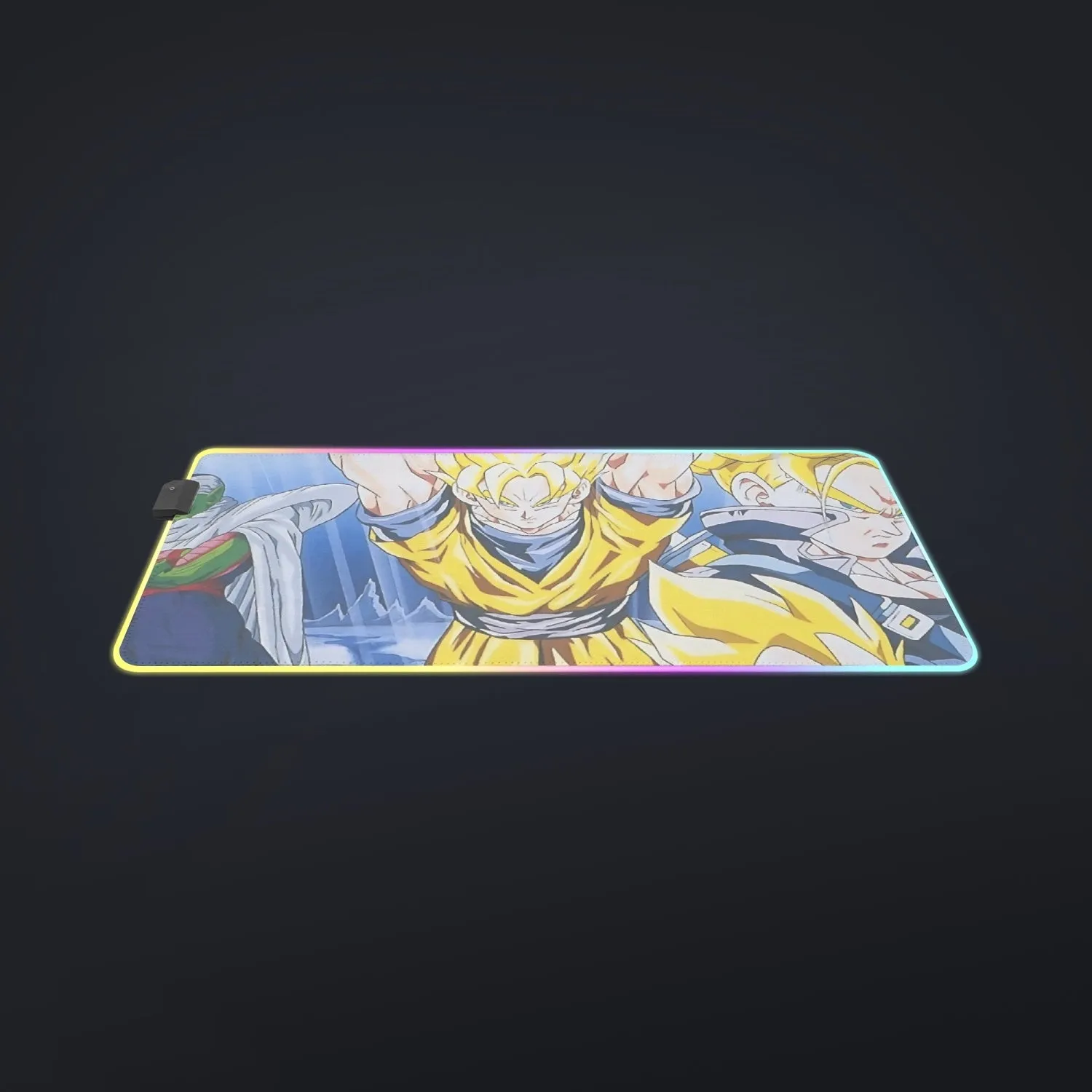 DBZ Goku Saiyan Spirit Bomb Vegeta Piccolo Gohan Trunks Vibrant Design  cool LED Mouse Pad