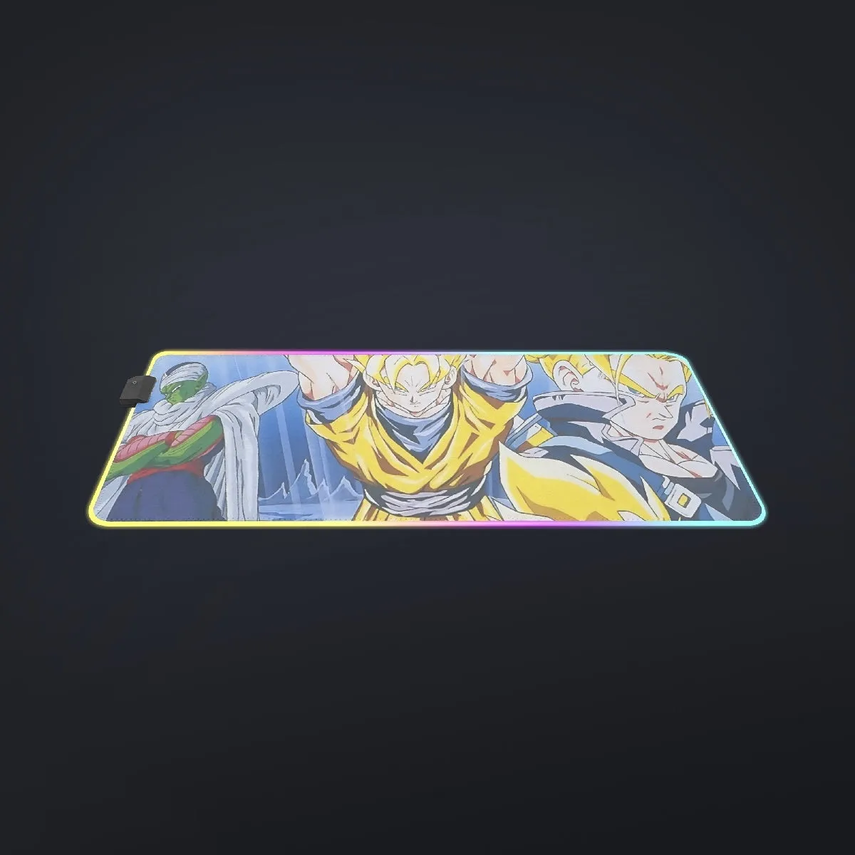 DBZ Goku Saiyan Spirit Bomb Vegeta Piccolo Gohan Trunks Vibrant Design  cool LED Mouse Pad