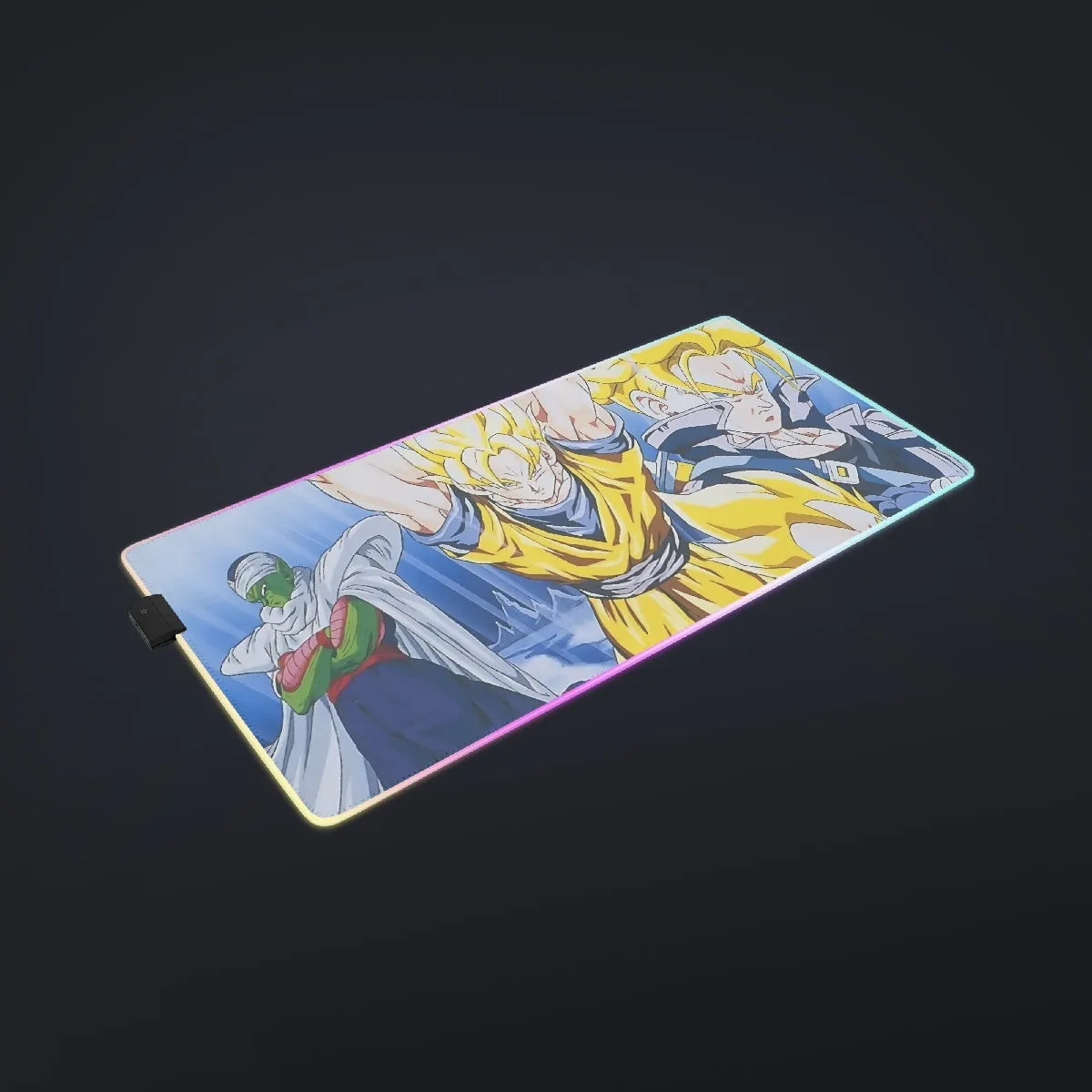 DBZ Goku Saiyan Spirit Bomb Vegeta Piccolo Gohan Trunks Vibrant Design  cool LED Mouse Pad