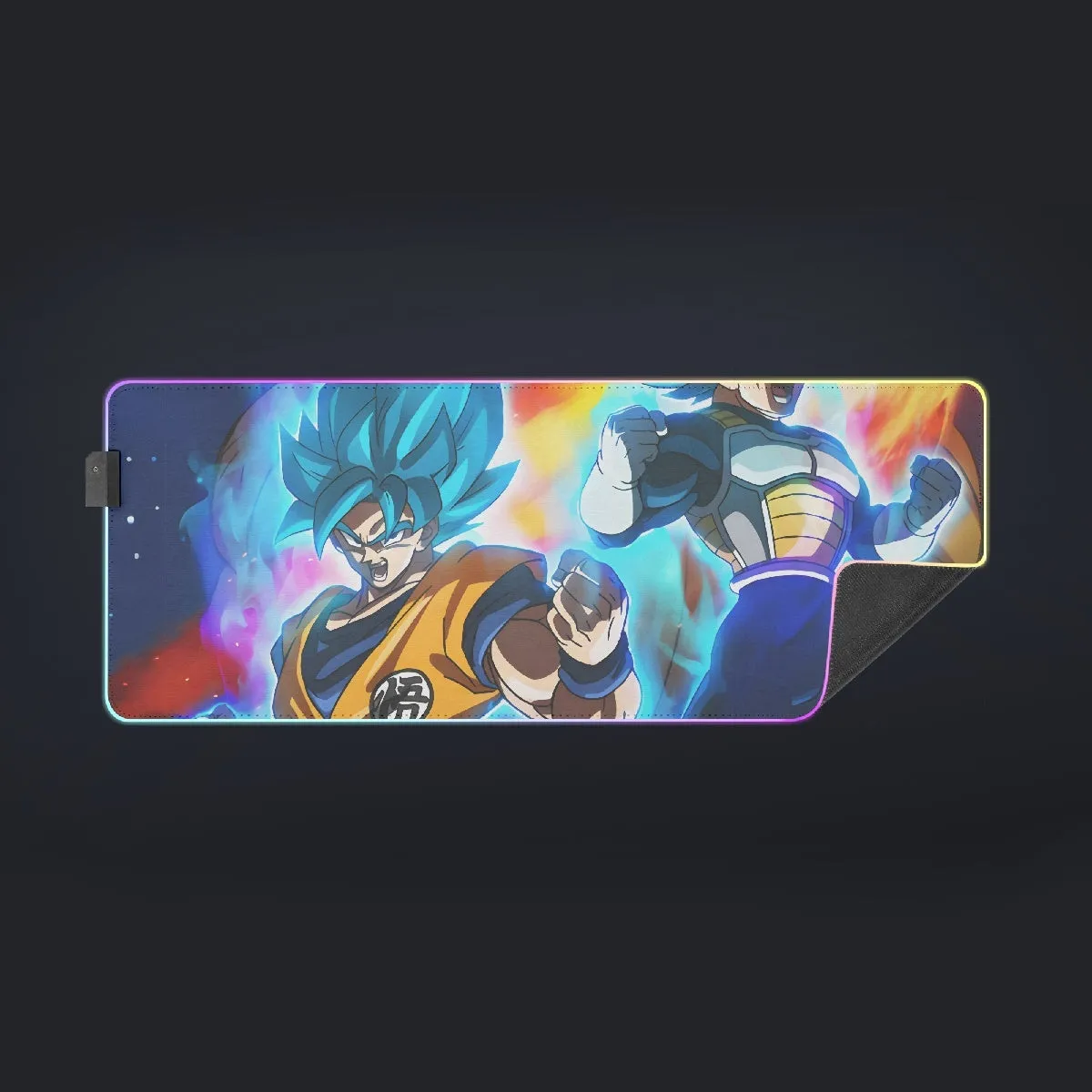 DBZ Legendary Broly Son Goku Vegeta Super Saiyan Blue  cool  LED  Mouse Pad