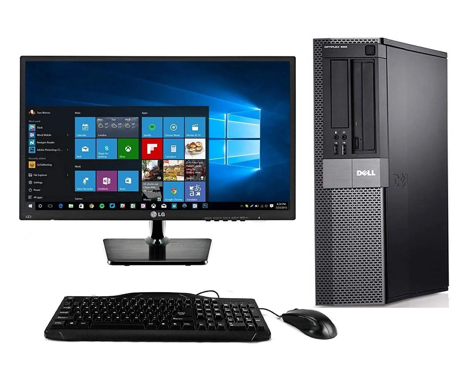 Dell OptiPlex 3010 Core I5 3250,8Gb Ram, 500Gb 22" Monitor~Win10 Pro, Webcam-WiFi