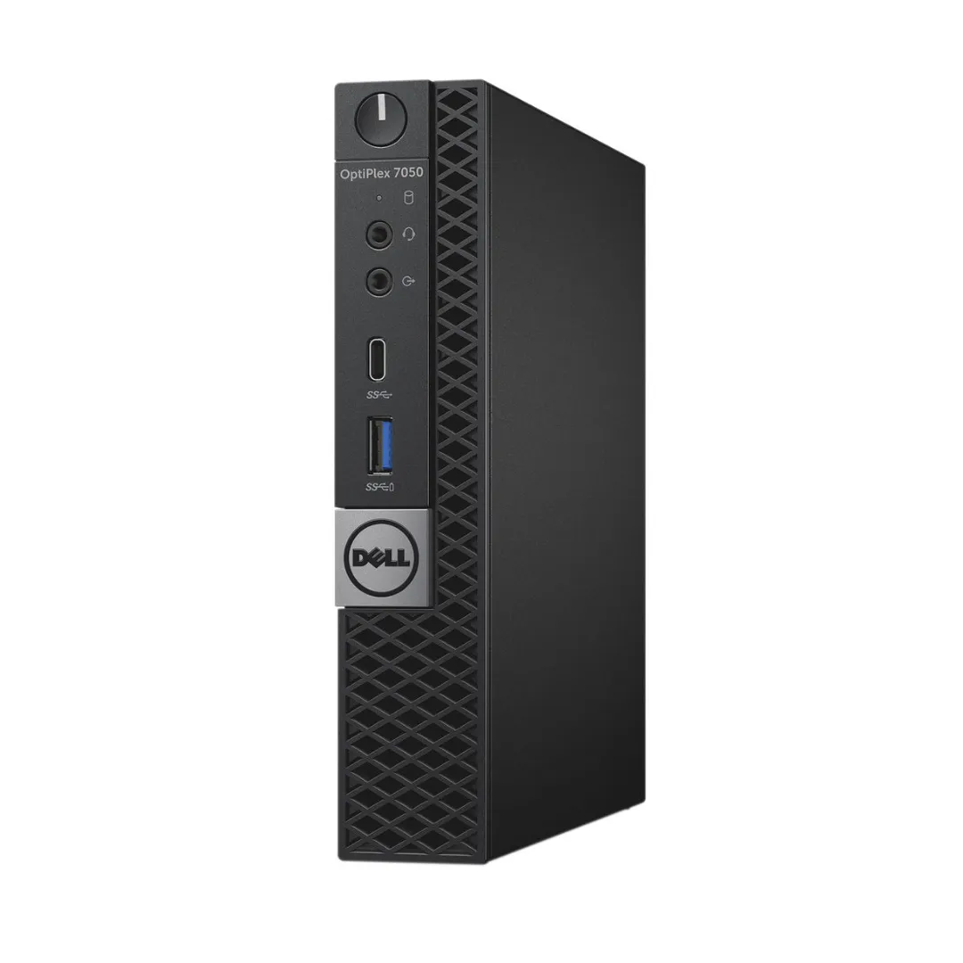 Dell OptiPlex 7050 Micro Desktop, Intel Core i5-7500T, 2.5GHz, 16GB RAM, 512GB SSD, Windows 10 Pro - Grade a Refurbished