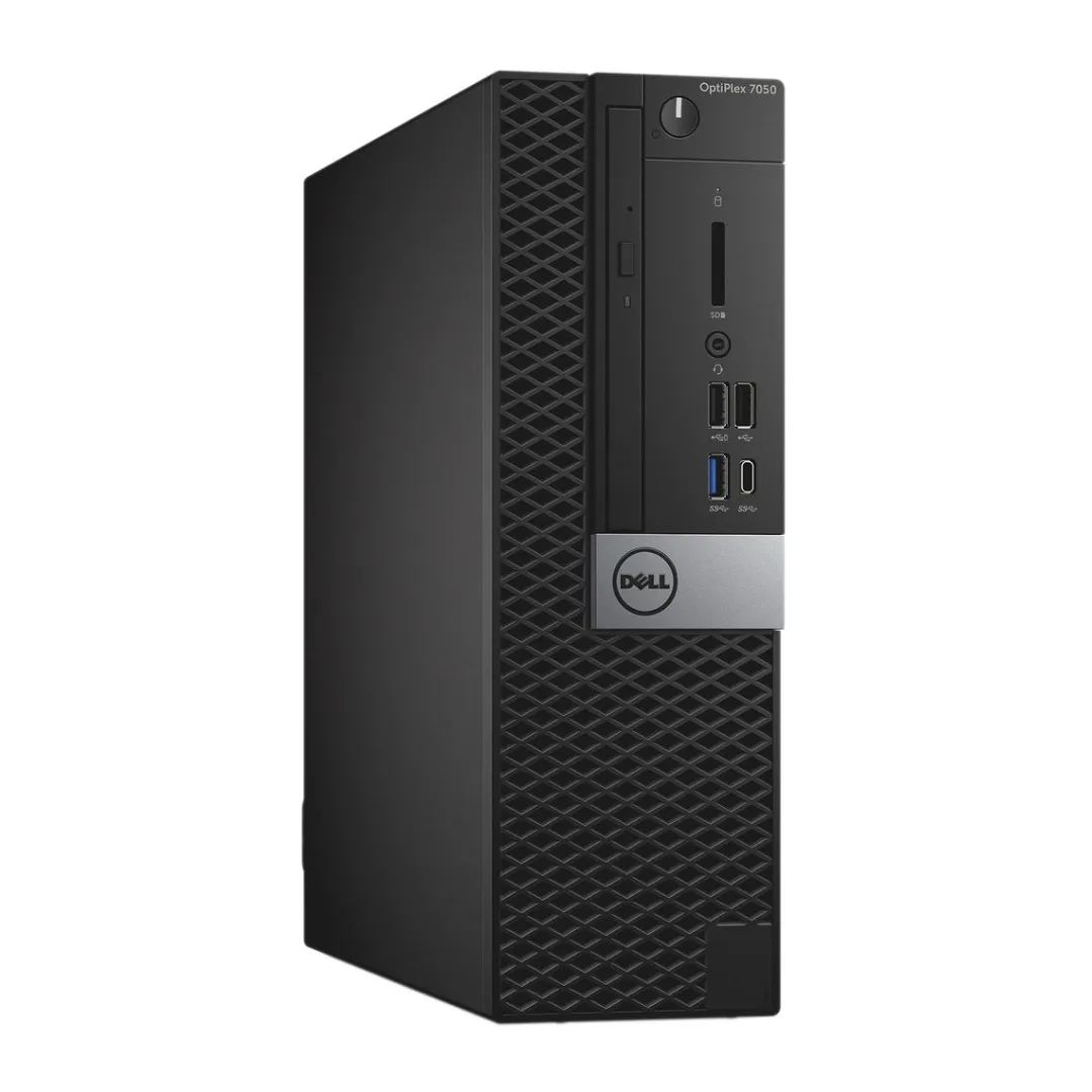 Dell OptiPlex 7050, SFF Desktop Bundled with 24" Monitor, Intel Core i7-6700, 3.4GHz ,16GB RAM, 256GB SSD, Windows 10 Pro -  Grade A Refurbished