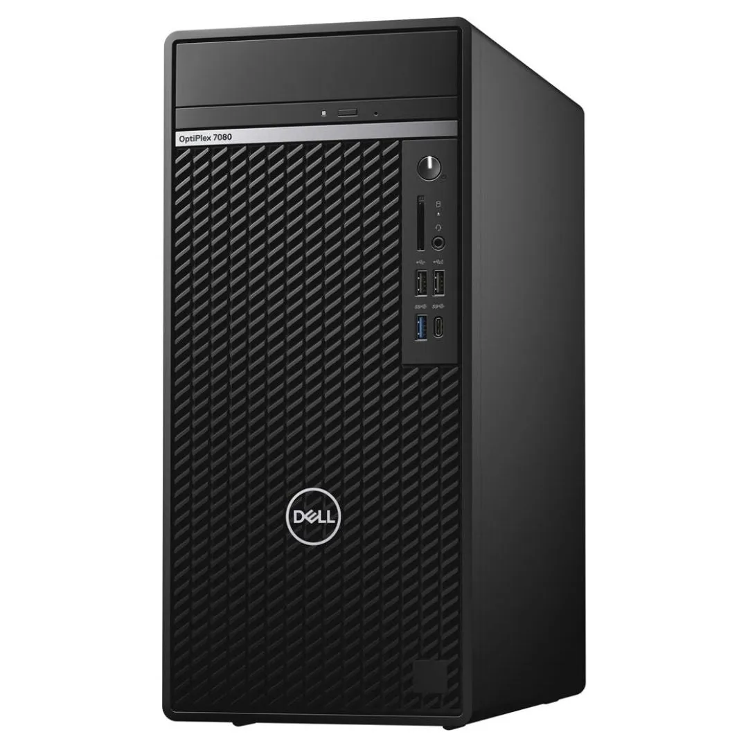 Dell OptiPlex 7080, Mini Tower, Intel Core i7-10700, 2.9GHz, 16GB RAM, 1TB M2 SSD, Windows 10 Pro - Grade A Refurbished