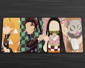 Demon Slayer Minimalist Gang Gaming Mouse Pad