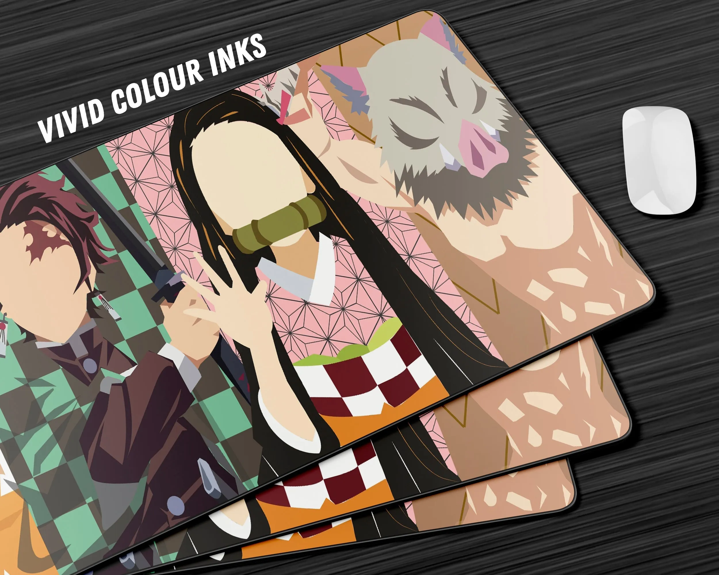 Demon Slayer Minimalist Gang Gaming Mouse Pad