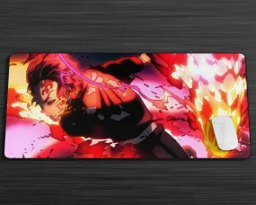 Demon Slayer Tanjiro Sun Breathing Flames Gaming Mouse Pad