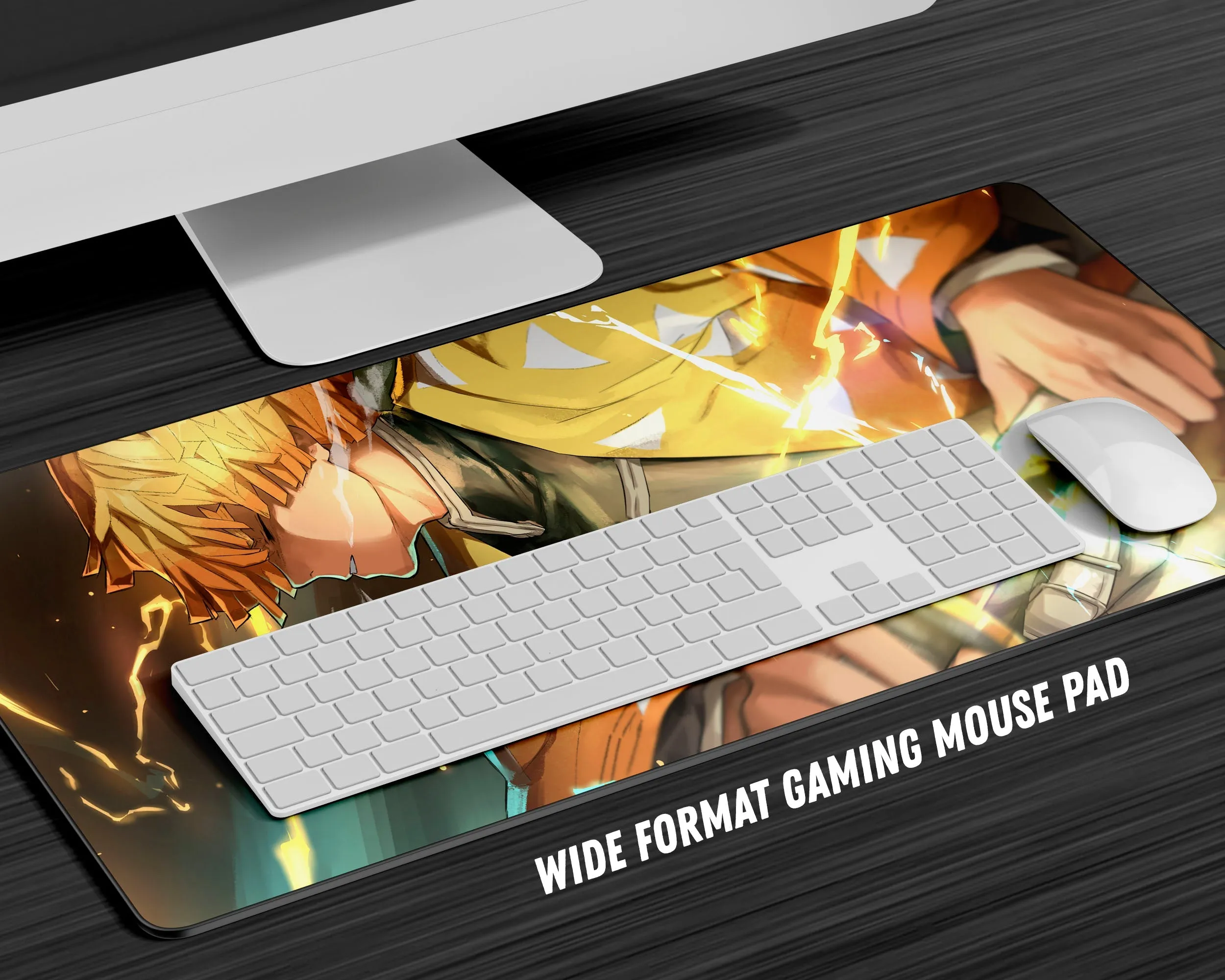 Demon Slayer Zenitsu Agatsuma Gaming Mouse Pad