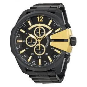 Diesel Mega Chief Chronograph  Black Ion-plated Men's Watch DZ4338