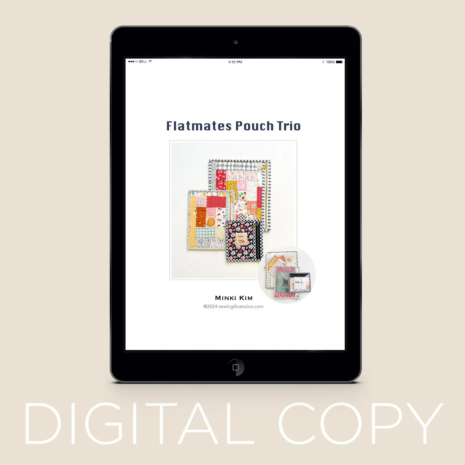 Digital Download - Flatmates Pouch Trio Pattern