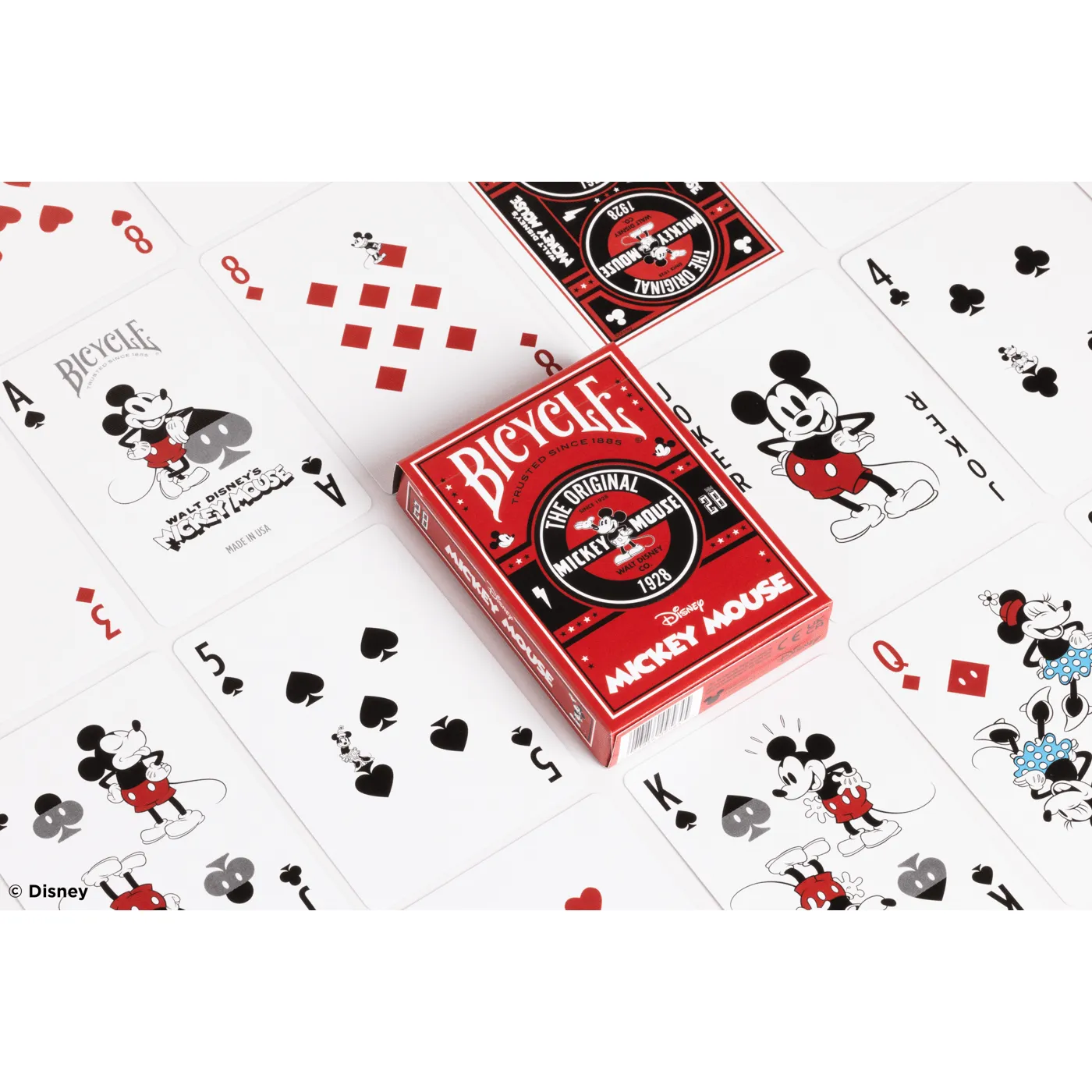 Disney Classic Red Mickey Playing Cards