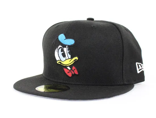 Donald Duck New Era 59Fifty Fitted Hat (Black Gray Under Brim)